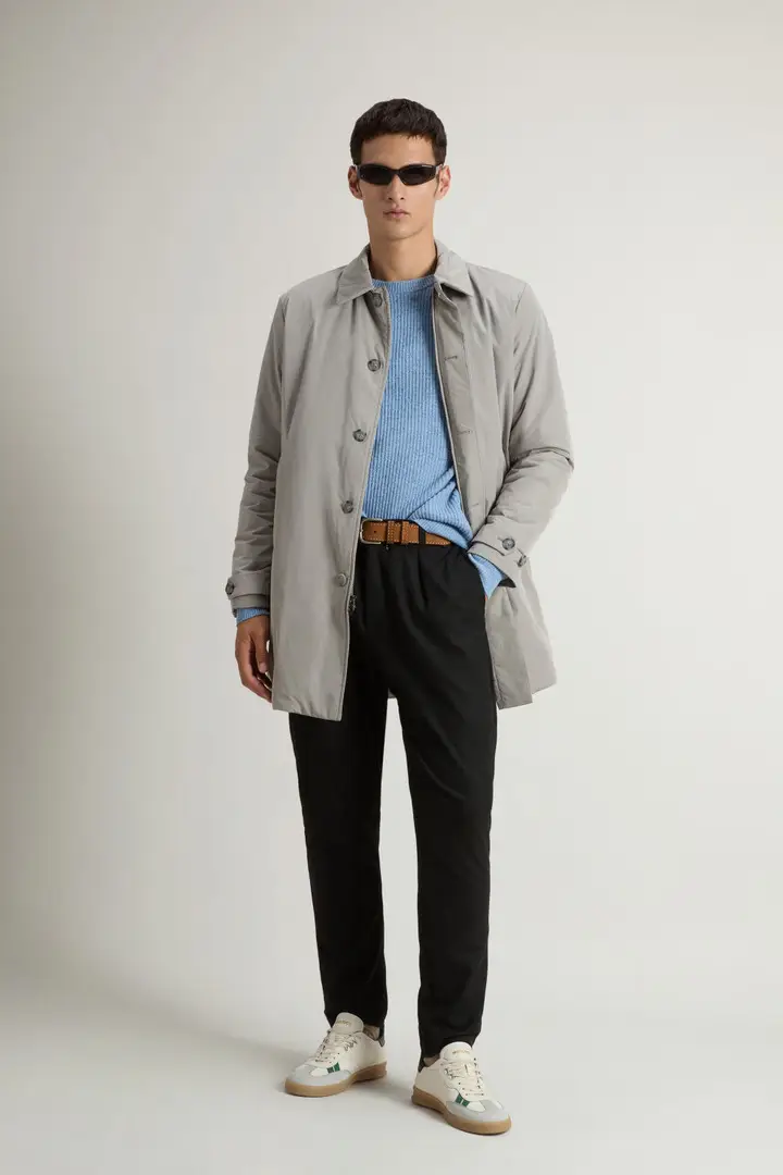 Uomo Cappotto tinto in capo in Peached Urban Touch Grigio Off Taupe