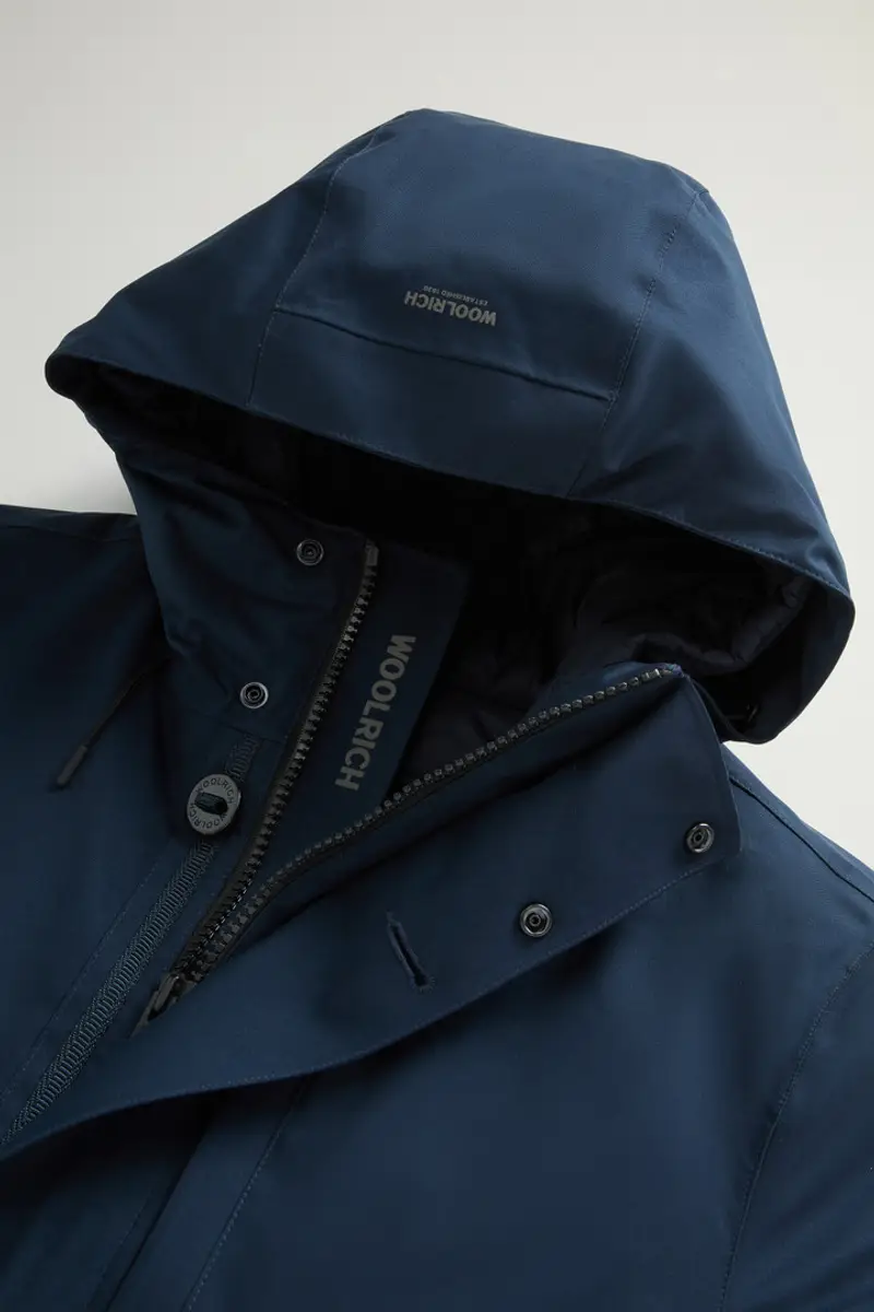 Uomo Cappotto Weaver 3 in 1 con giacca interna double face Blu Melton Blue miniatura 2