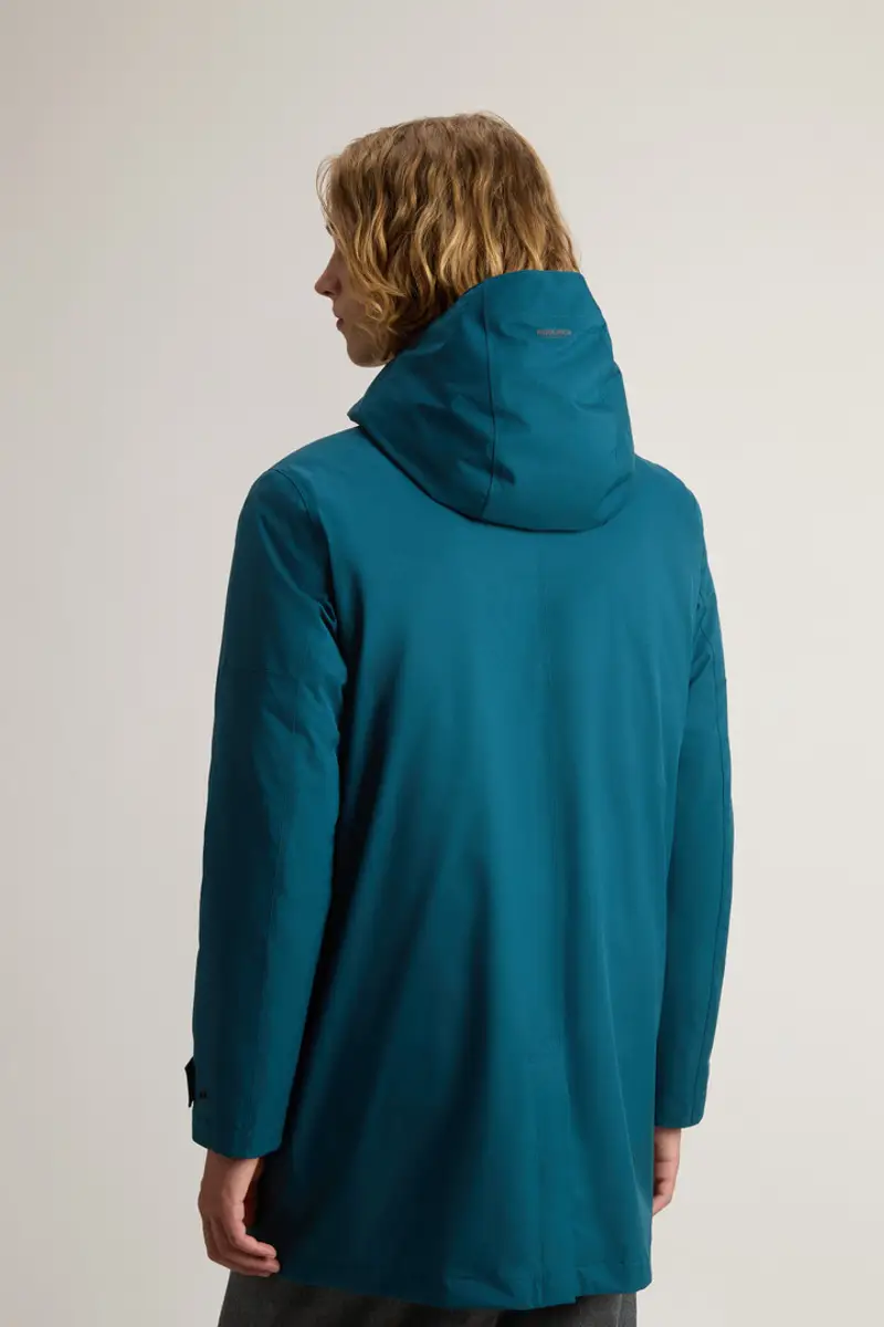 Woolrich Uomo Cappotto Weaver 3 in 1 con giacca interna double face Blu Taglia XS miniatura 2