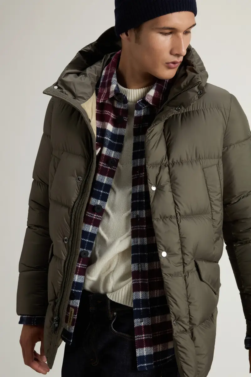 Woolrich Parka Uomo Verde 2414706 miniatura 3