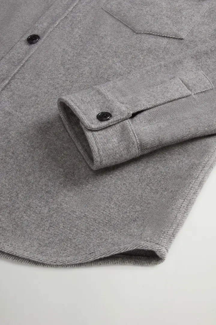 uomo Giacca a camicia a quadri in puro cashmere by Todd Snyder Grigio miniatura 2