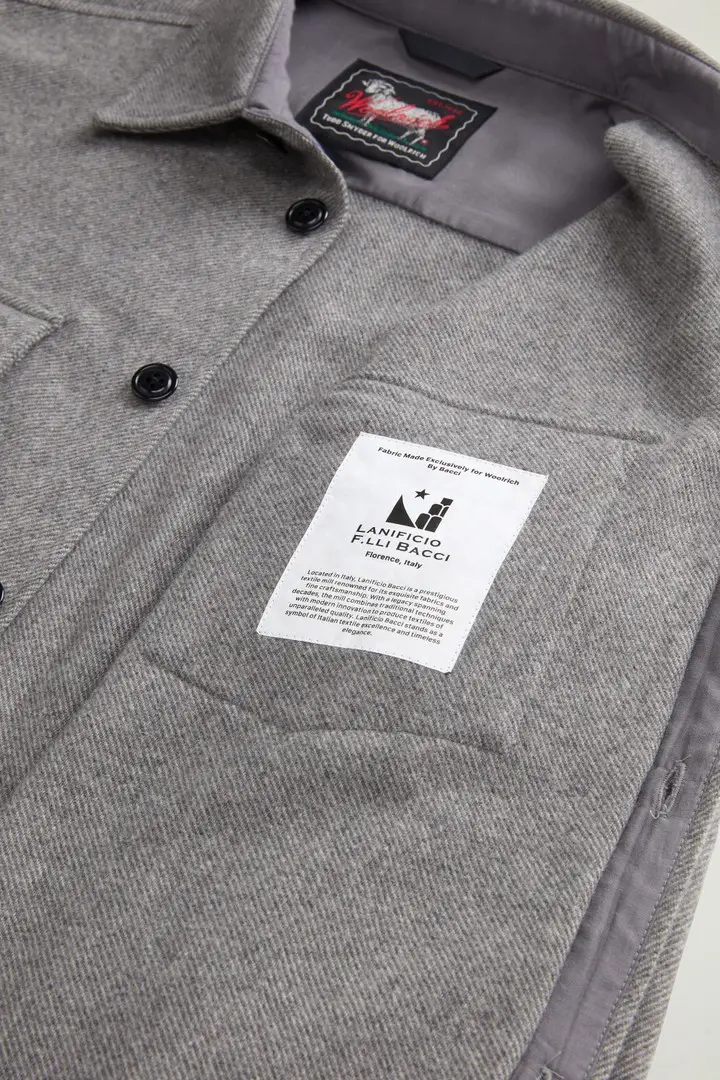 uomo Giacca a camicia a quadri in puro cashmere by Todd Snyder Grigio miniatura 3