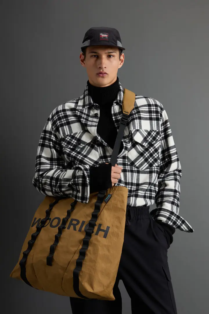 uomo Giacca a camicia a quadri in puro cashmere by Todd Snyder Multicolore Black White miniatura 3