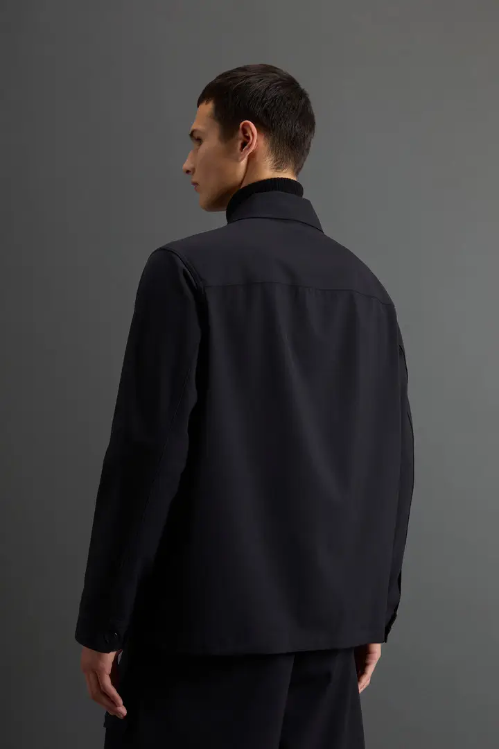 uomo Giacca a camicia in lana elasticizzata by Todd Snyder Blu Navy miniatura 2