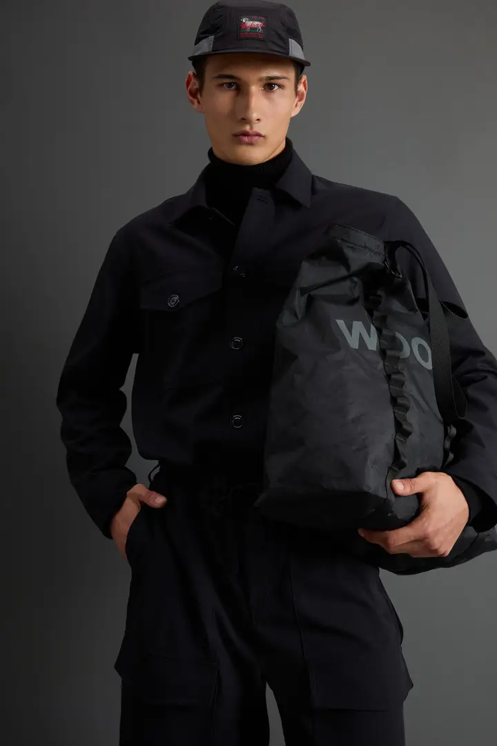 uomo Giacca a camicia in lana elasticizzata by Todd Snyder Blu Navy miniatura 3