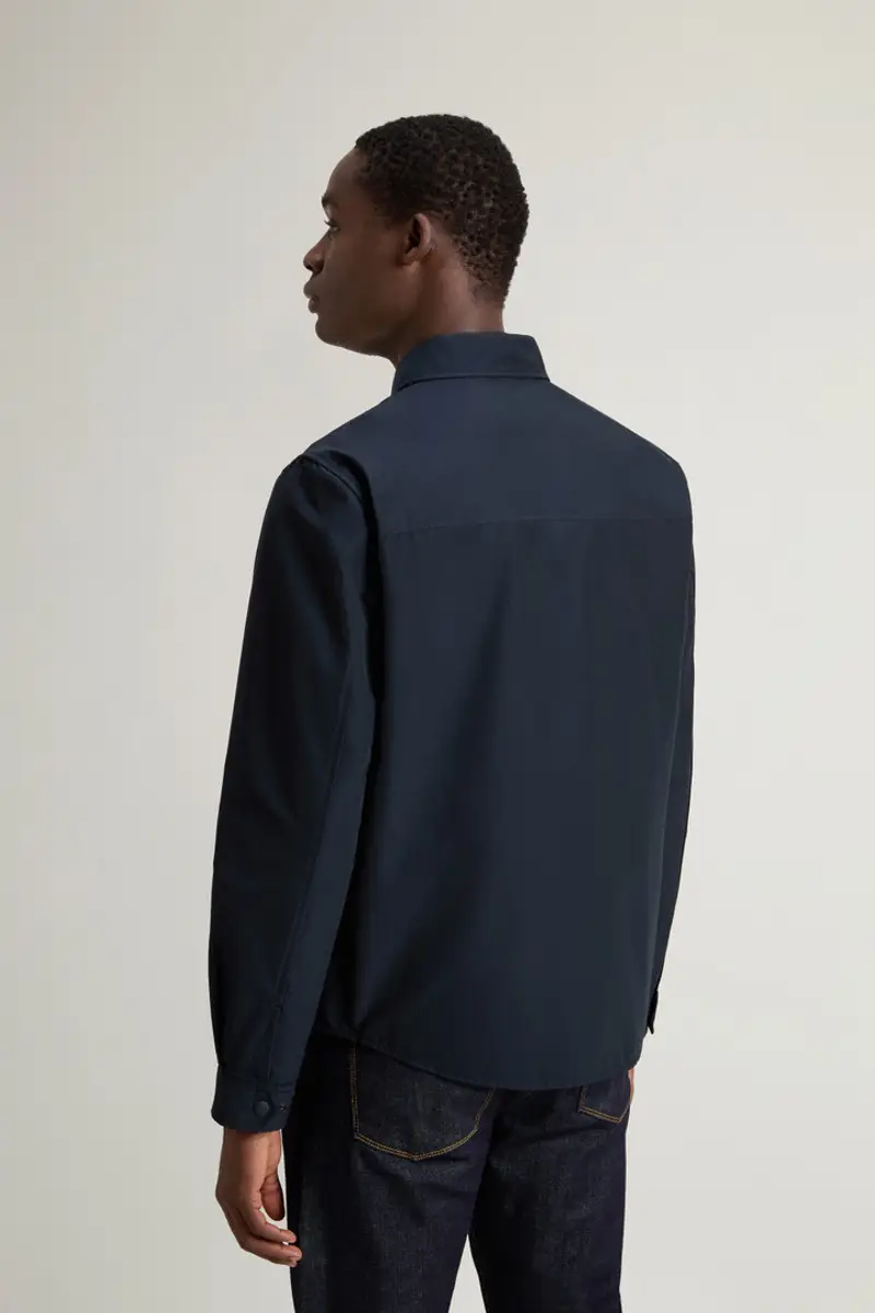 Woolrich Uomo Giacca a camicia in Light Ramar Blu Taglia XS miniatura 2