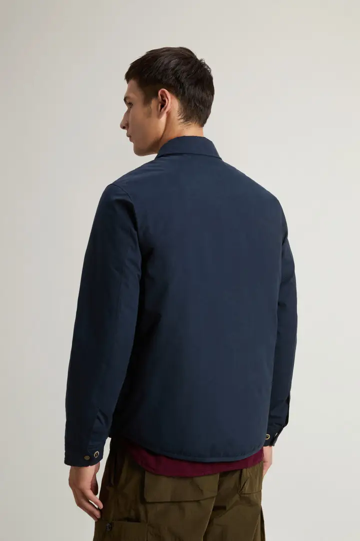 Uomo Giacca a camicia in Mountain Cloth Blu Melton Blue miniatura 2