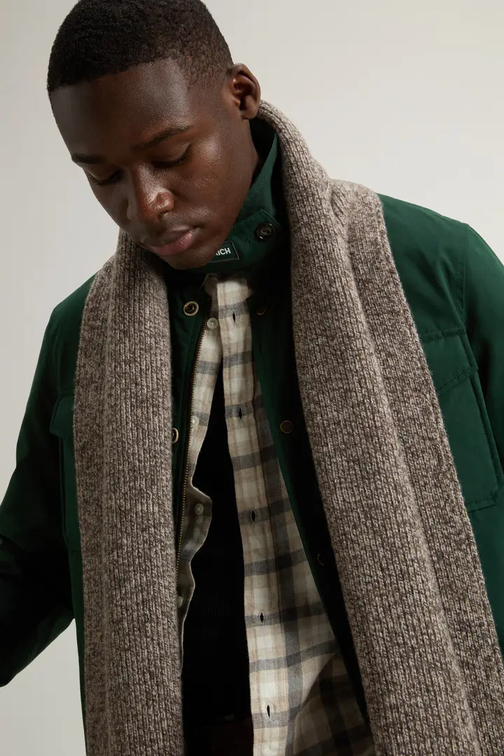 Uomo Giacca a camicia in Mountain Cloth Verde Dark Holly Green miniatura 3