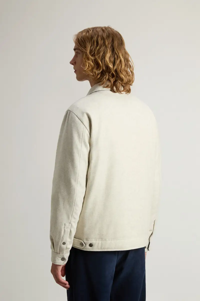 Uomo Giacca a camicia Keating in misto lana italiana riciclata Beige Oatmeal miniatura 2