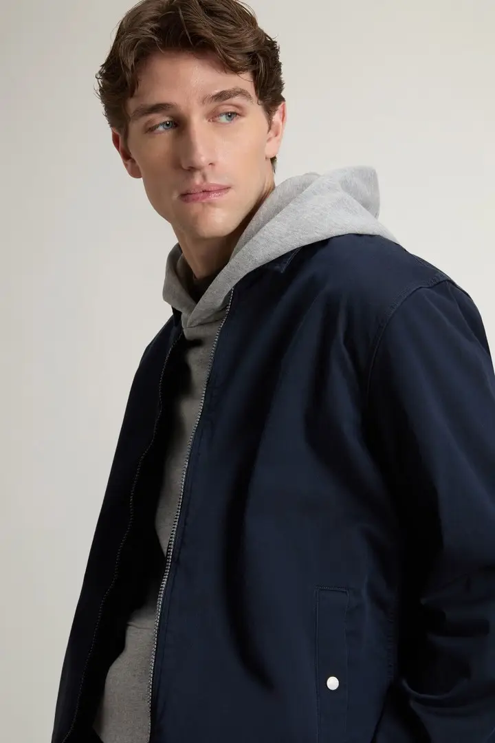 uomo Giacca a camicia Timber tinta in capo in twill di cotone Blu Melton Blue miniatura 3