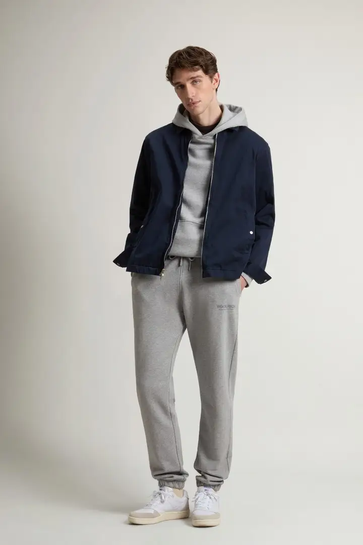 uomo Giacca a camicia Timber tinta in capo in twill di cotone Blu Melton Blue