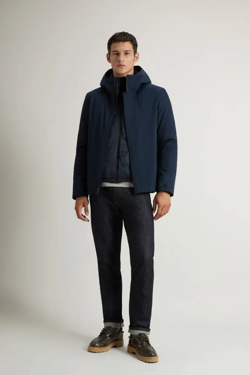 Woolrich Uomo Giacca Crestmont 3 in 1 Blu Taglia XS