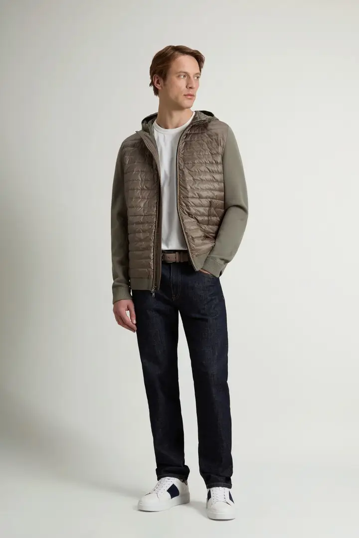 uomo Giacca ibrida Allen in nylon ripstop Verde Smokey Olive