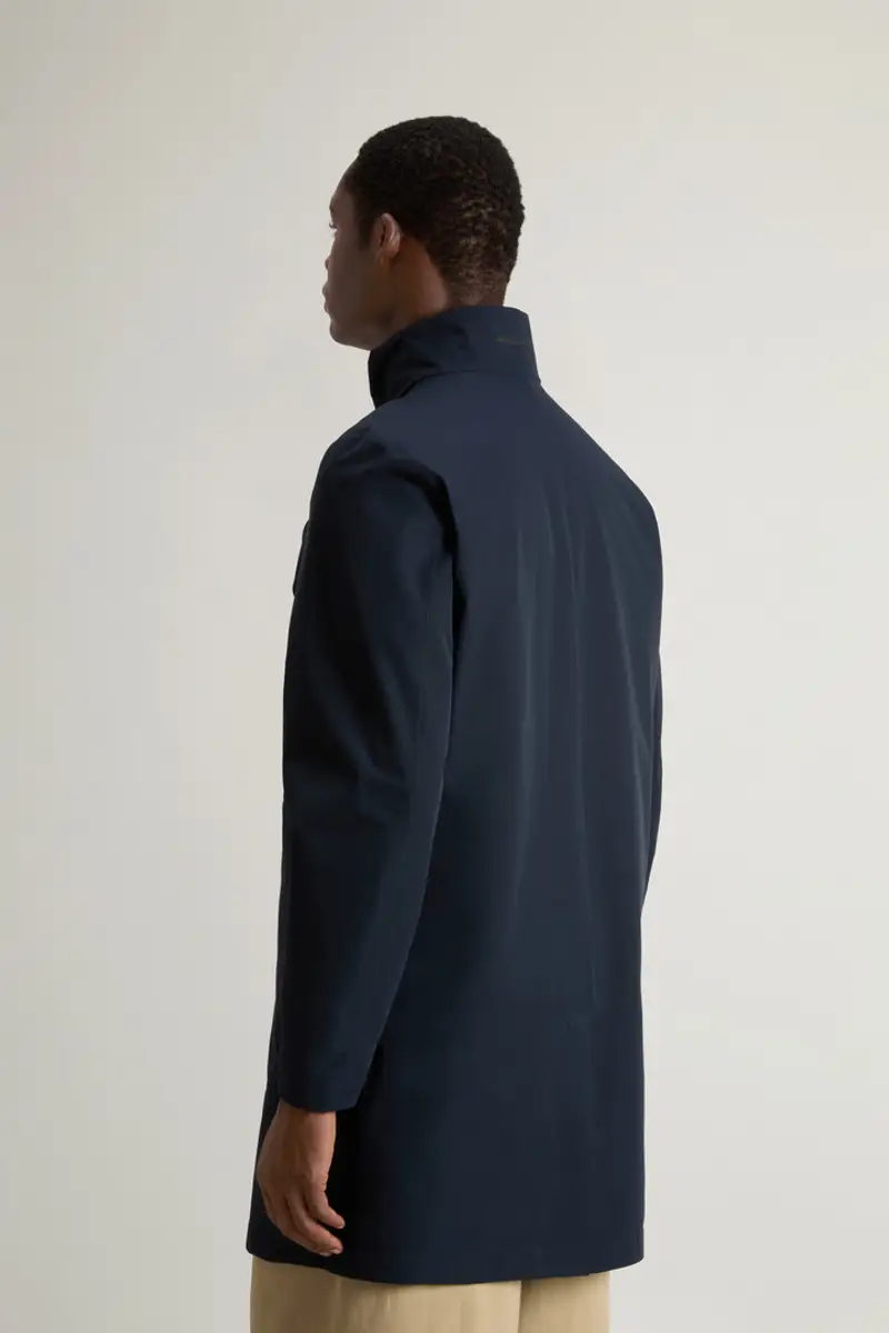 Woolrich Uomo Giacca impermeabile 2 in 1 in tessuto a due strati Blu Taglia XS miniatura 2