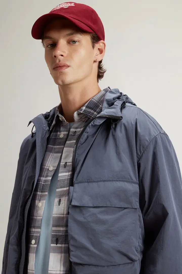 uomo Giacca in nylon Olmetex Blu Grisaille miniatura 3