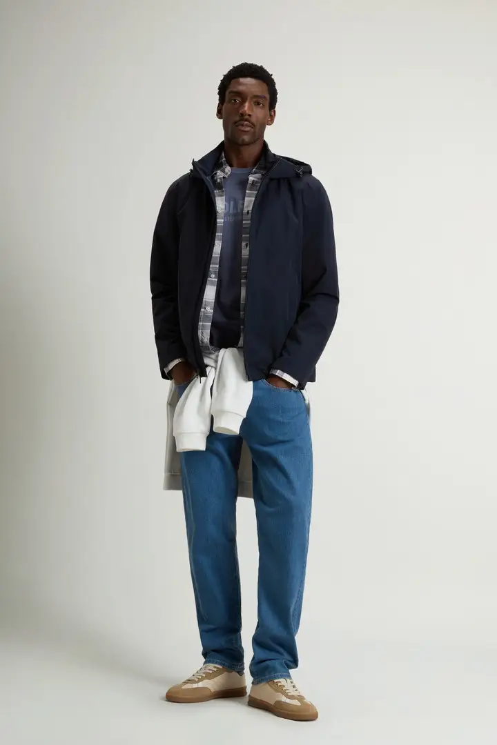 uomo Giacca Pacific in tessuto a due strati Blu Melton Blue