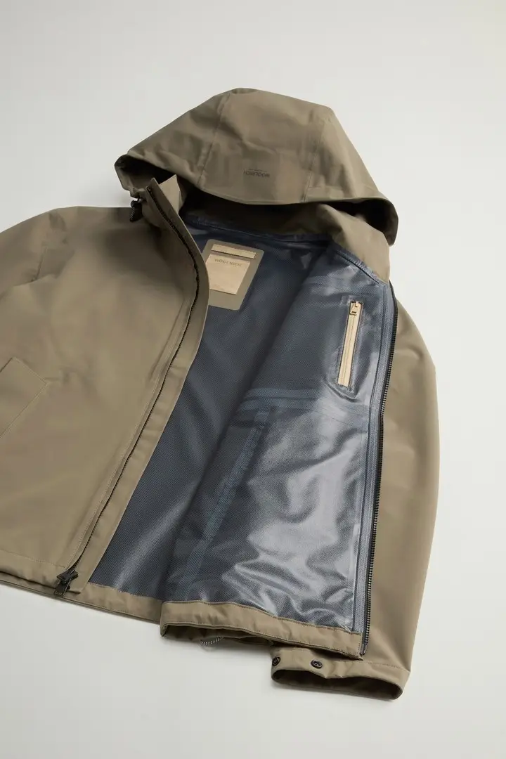 uomo Giacca Pacific in tessuto a due strati Verde Smokey Olive miniatura 3