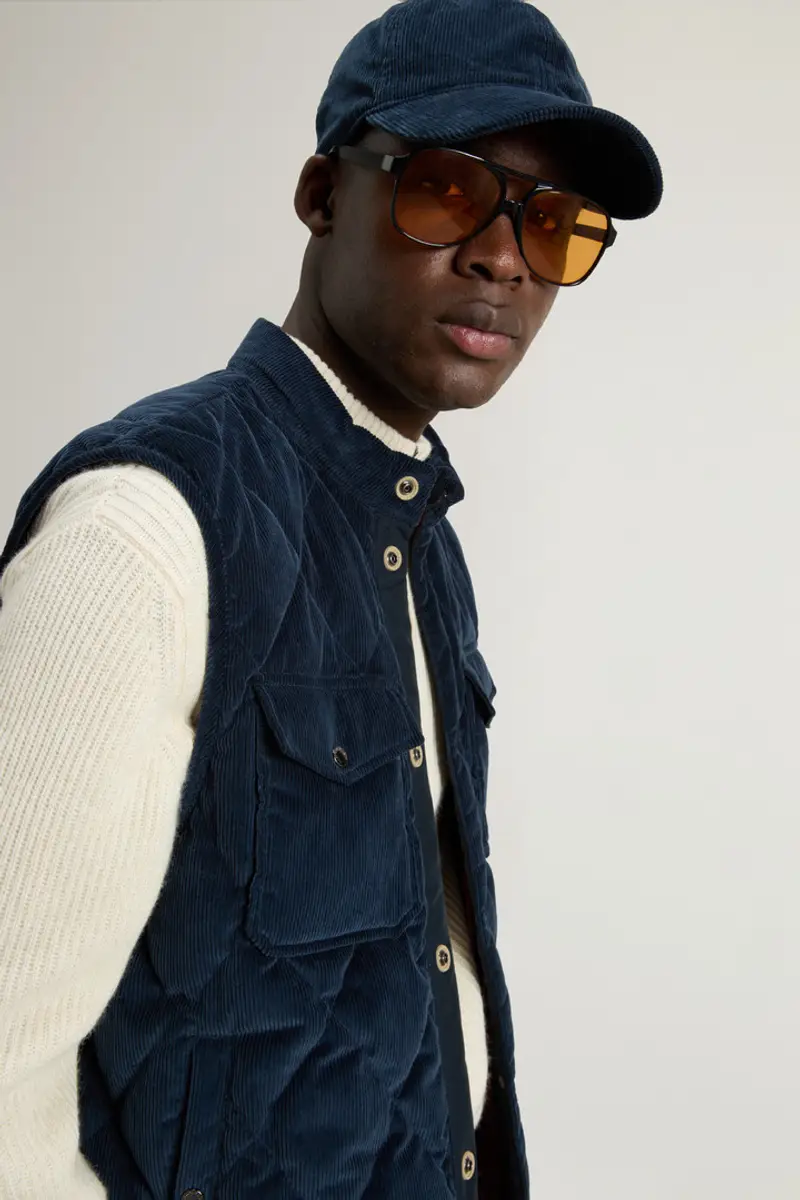 Woolrich Gilet Uomo Blu 2414719 miniatura 3