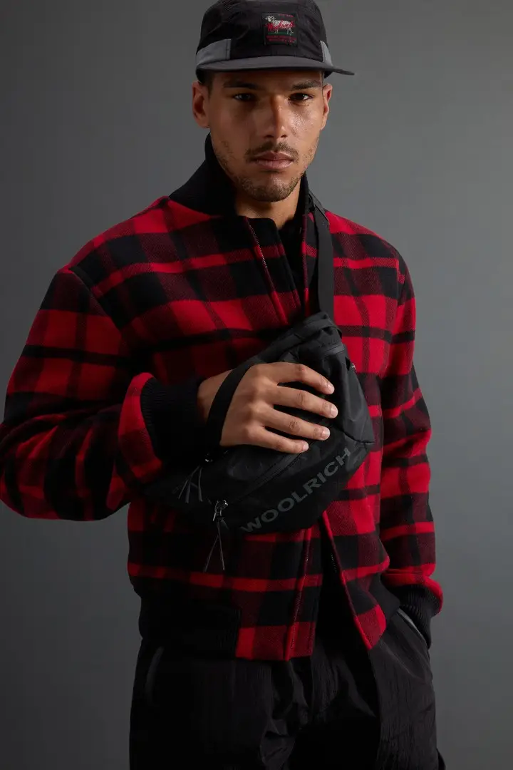 uomo HERITAGE WOOL BASEBALL JACKET Rosso Red Hunting miniatura 3