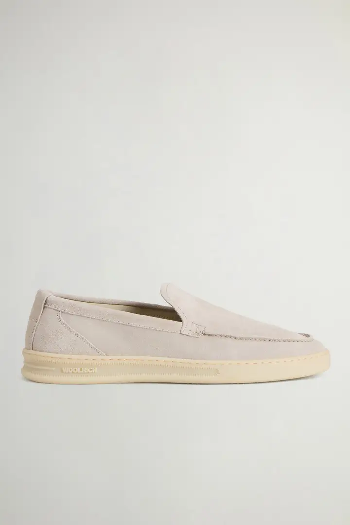 uomo Mocassini in camoscio Nero Taupe