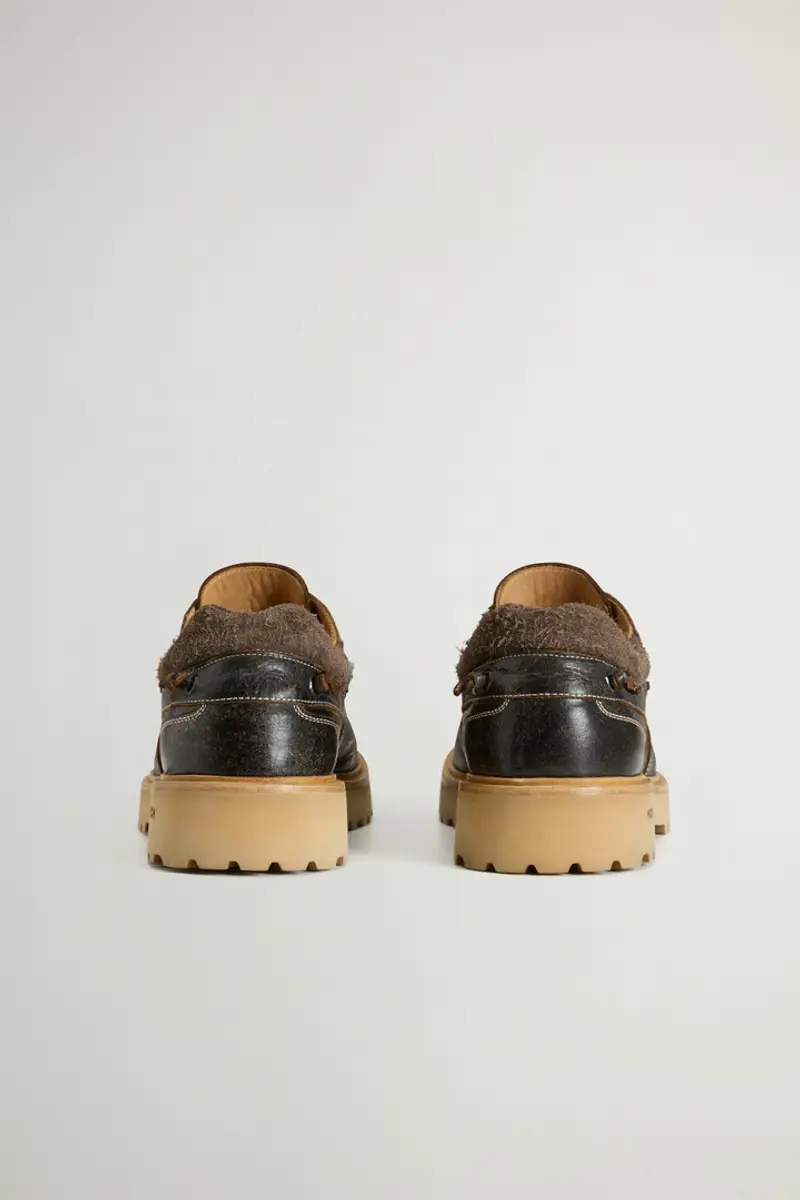 Woolrich Mocassini Uomo Nero 2414801 miniatura 2