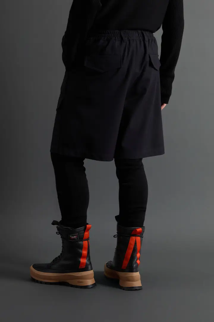 uomo Pantaloncini in lana elasticizzata con tasche by Todd Snyder Blu Navy miniatura 2