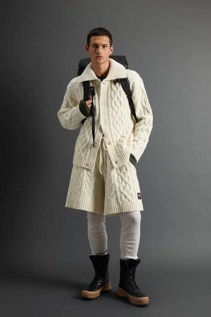 uomo Pantaloncini in pura lana italiana by Todd Snyder Beige Cream