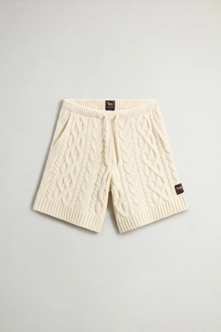 uomo Pantaloncini in pura lana italiana by Todd Snyder Beige Cream
