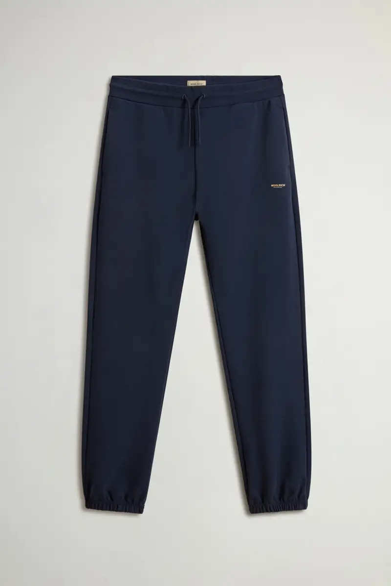 Woolrich Uomo Pantaloni in misto cotone interlock Blu Taglia S