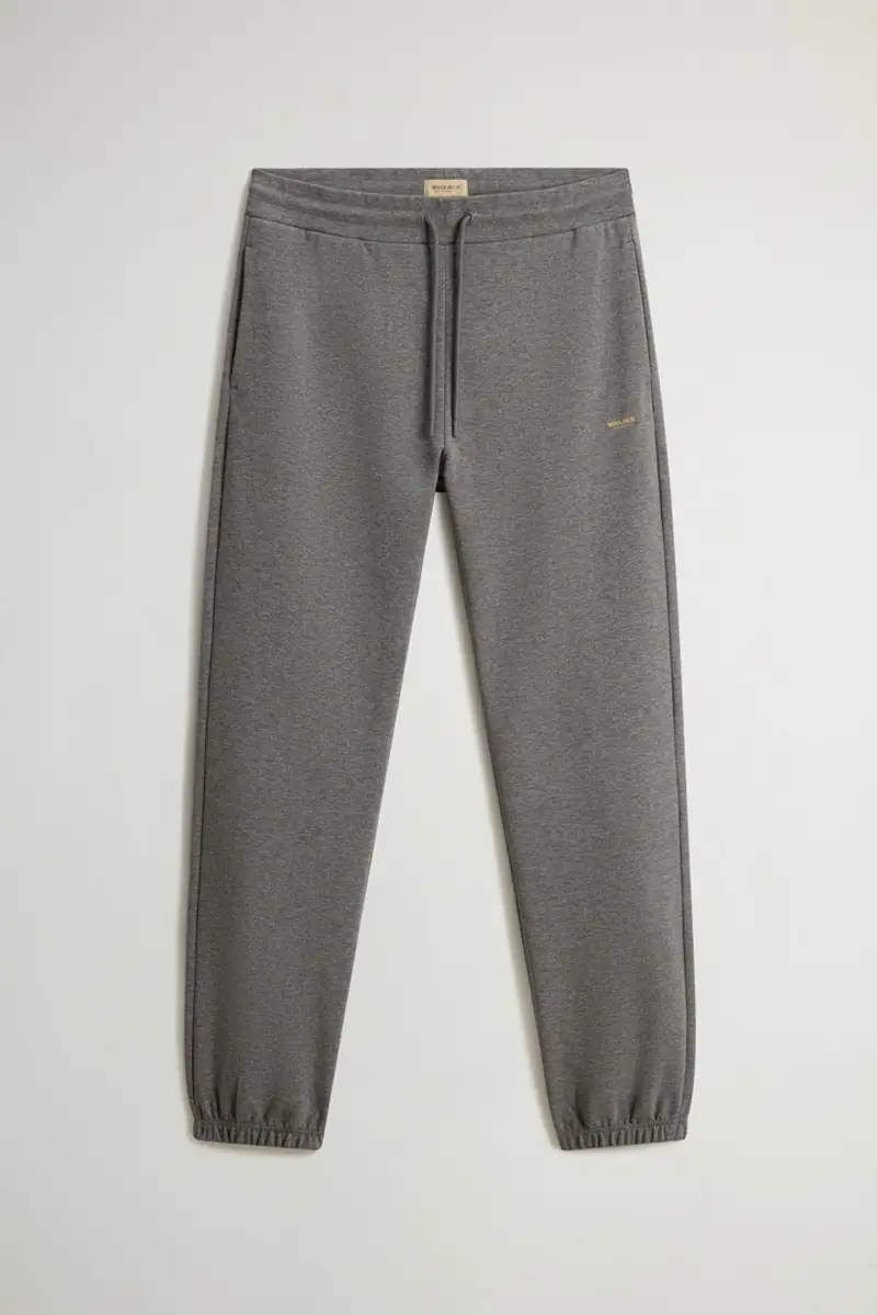 Woolrich Uomo Pantaloni in misto cotone interlock Grigio Taglia S miniatura 2