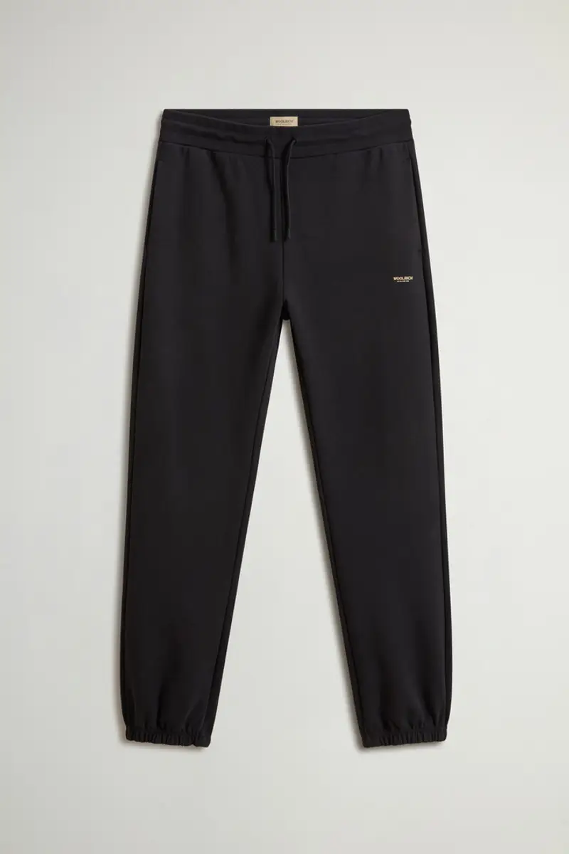 Woolrich Uomo Pantaloni in misto cotone interlock Nero Taglia S miniatura 2