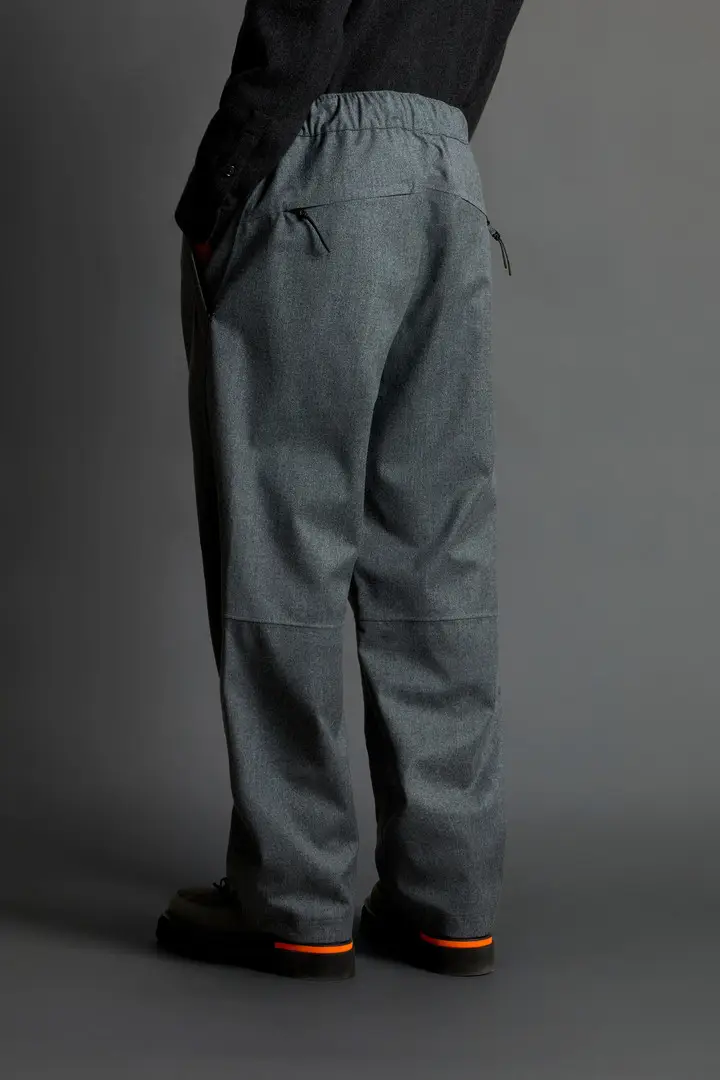 Uomo Pantaloni in pura lana vergine italiana a tre strati by Todd Snyder Grigio Medium Grey Melange miniatura 2
