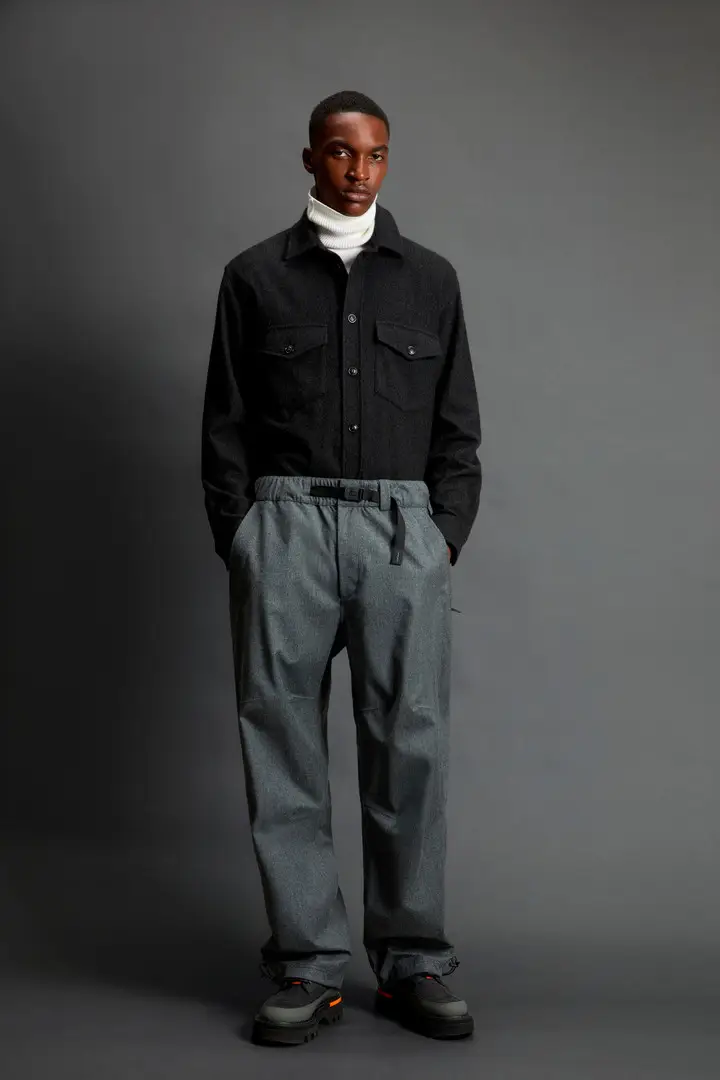 Uomo Pantaloni in pura lana vergine italiana a tre strati by Todd Snyder Grigio Medium Grey Melange