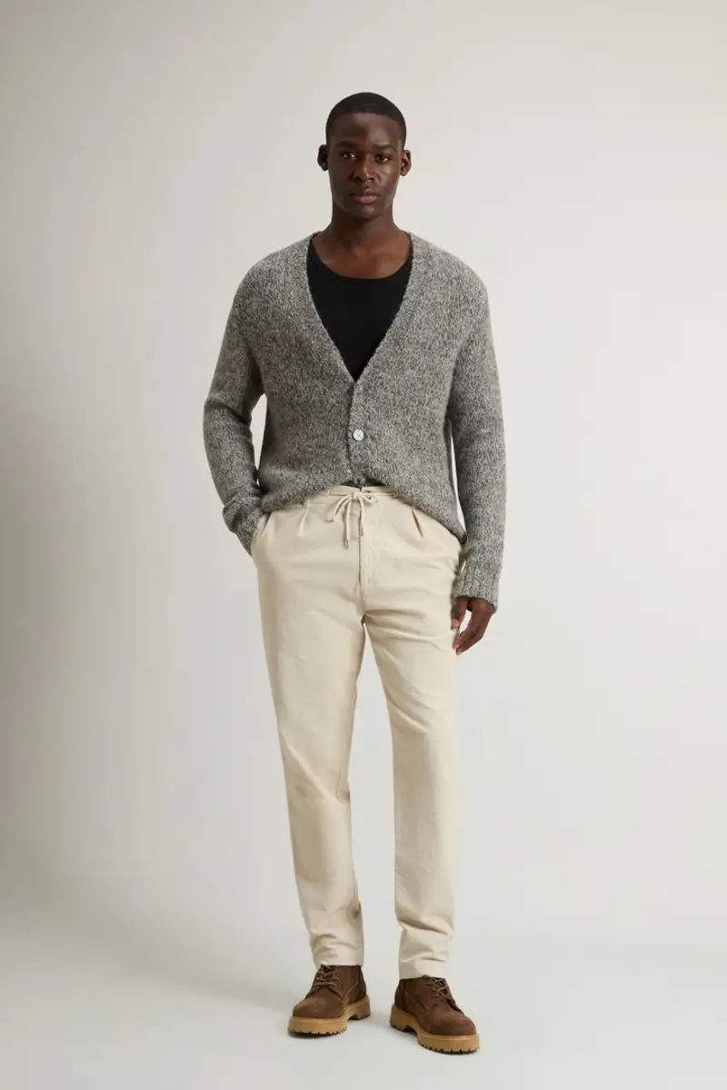 Woolrich Uomo Pantaloni Milton in velluto a coste tinti in capo Beige Taglia S