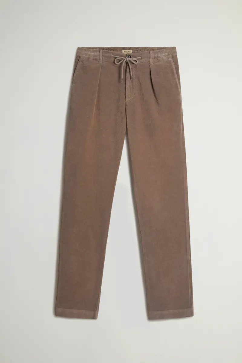 Uomo Pantaloni Milton in velluto a coste tinti in capo Marrone Falcon miniatura 2