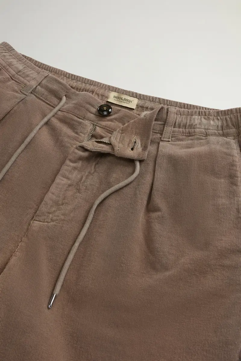 Uomo Pantaloni Milton in velluto a coste tinti in capo Marrone Falcon miniatura 3