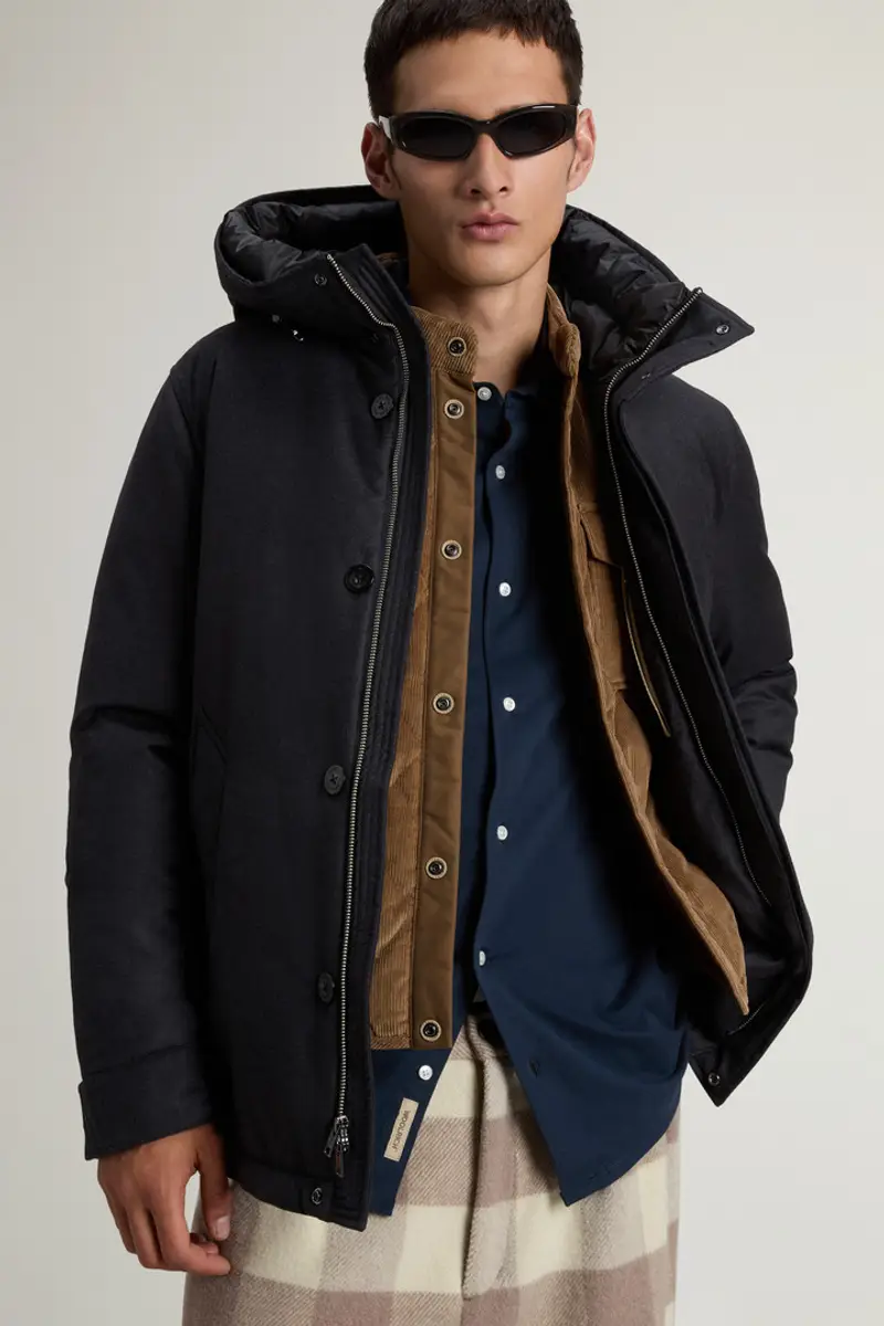 Woolrich Parka Uomo Nero 2414688 miniatura 3