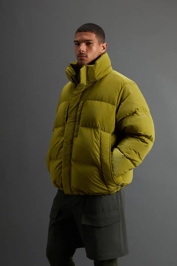 Woolrich Parka Uomo Giallo 4176258 miniatura 3