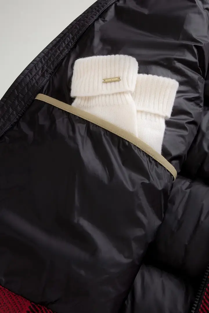 uomo Piumino in Soft Ramar con motivo Buffalo Check Rosso Red Buffalo miniatura 3