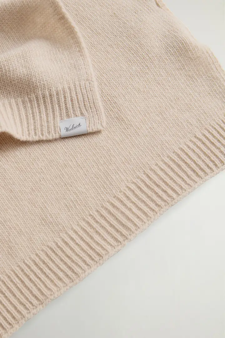 Uomo Sciarpa in misto lana Bianco Milky Cream miniatura 2