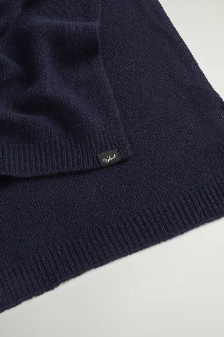 Uomo Sciarpa in misto lana Blu Melton Blue miniatura 2