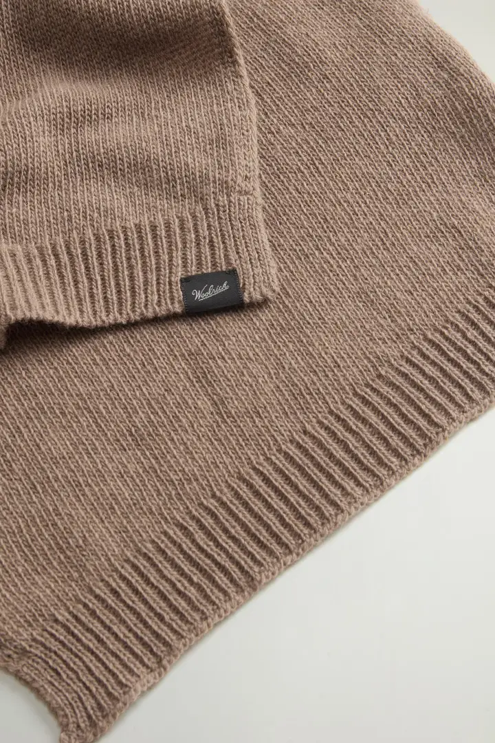 Uomo Sciarpa in misto lana Marrone Falcon miniatura 2