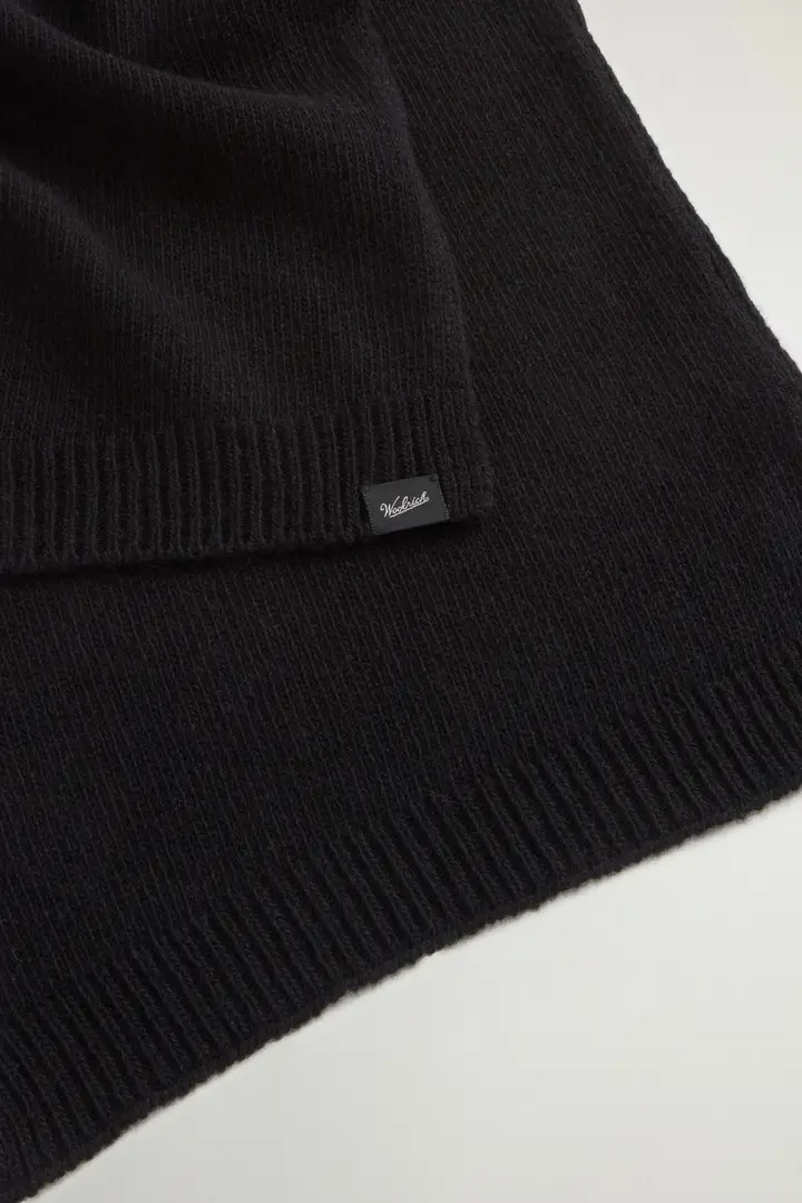 Uomo Sciarpa in misto lana Nero Black miniatura 2