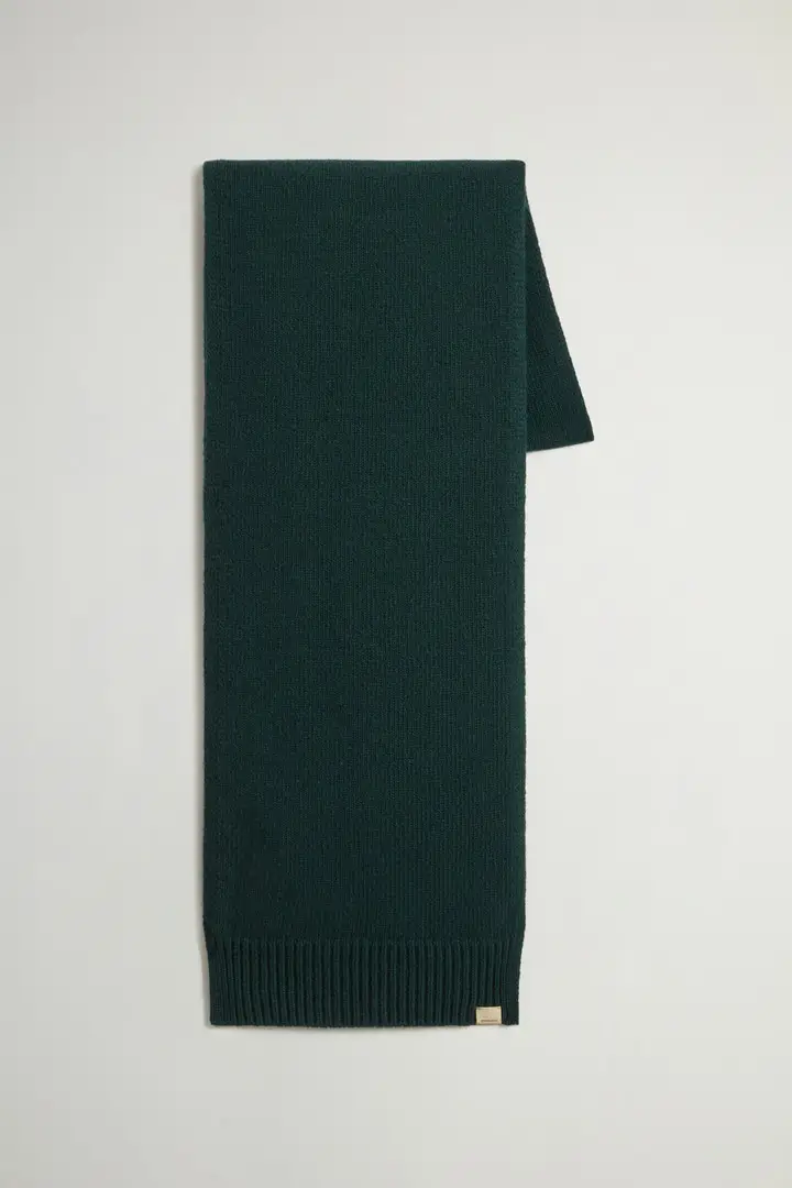 Uomo Set regalo con berretto e sciarpa in misto lana Verde Dark Holly Green