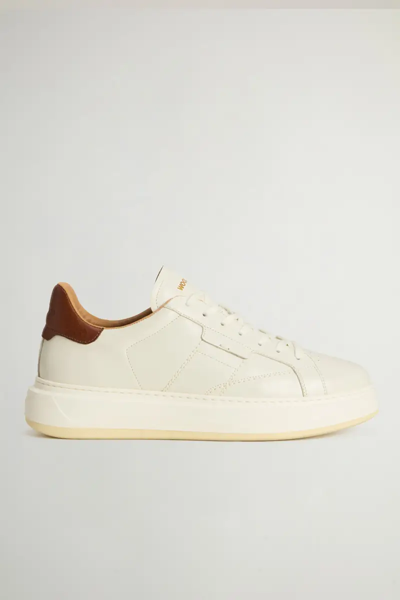 Woolrich Uomo Sneakers Arrow in pelle Bianco Taglia 38