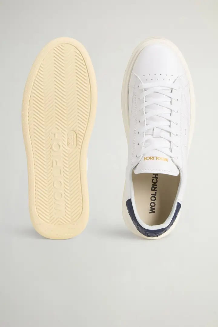 uomo Sneakers Arrow in pelle di vitello Bianco White Blue miniatura 3