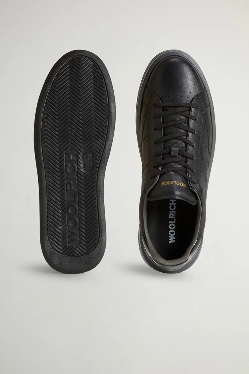 Woolrich Uomo Sneakers Arrow in pelle Nero Taglia 38 miniatura 3