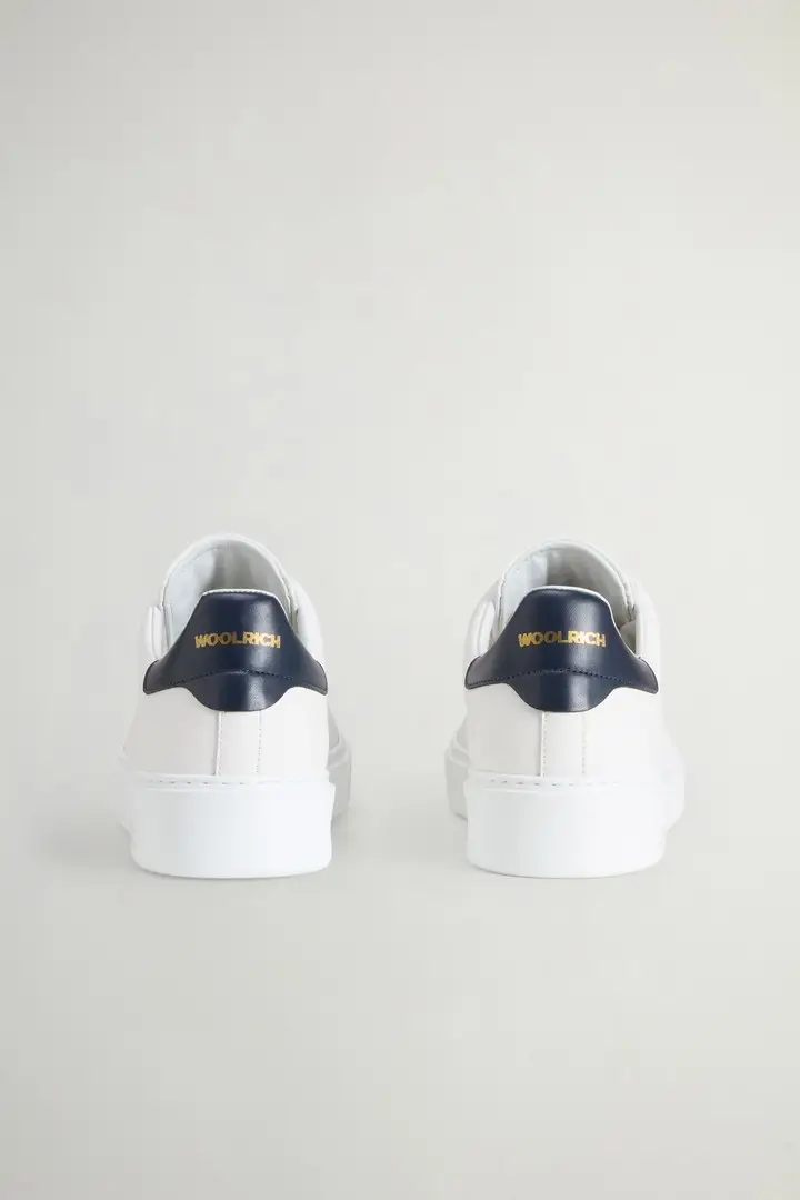 uomo Sneakers Classic Court in pelle di vitello Bianco White Blue miniatura 2