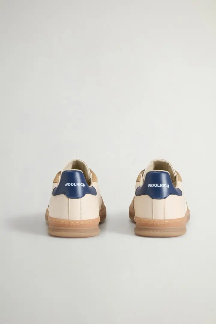 uomo Sneakers Doubleu Tennis in pelle con dettagli in camoscio Beige Beige Whipped Cream miniatura 2