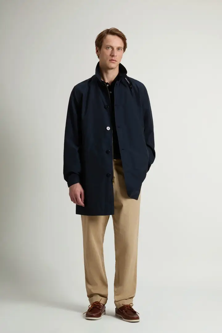 uomo Soprabito Lamar in Light Ramar Blu Melton Blue